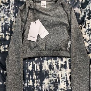Gymshark adapt marl long sleeve crop top